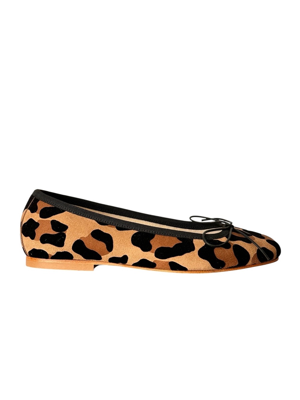 Anniel Women’s Classic Leopard Print Suede Ballet Flats Preppy Feminine Size 5